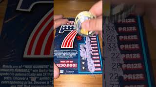 New Red White & Blue 7’s California Scratcher🤞🍀🍀🍀 #lottery #californiascratchers