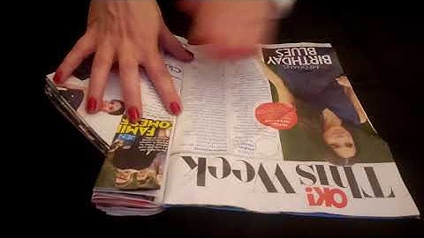 ASMR || Paper Folding, Unfolding, Page Turning || Magazine || Sleep and Relaxation || No Talking