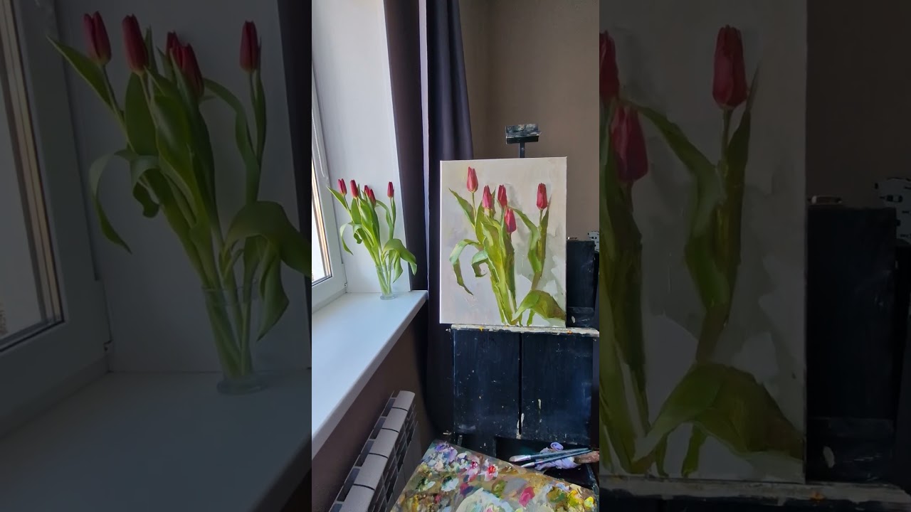 Тюльпаны хм 40х30