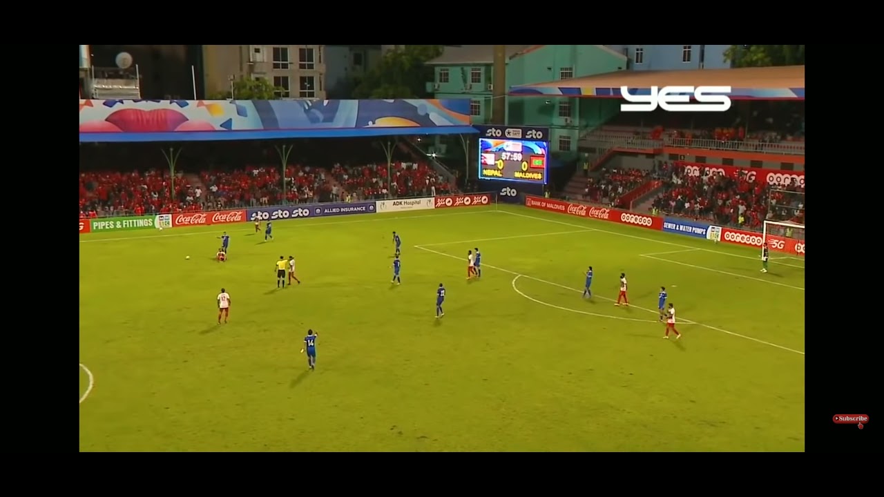 Solo goal by manish Dangi..Nepal Vs Maldives-SAFF championship 2021