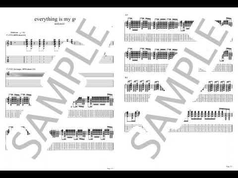 everything is my guitar 【Guitar TAB / perfectly copy】 - andymori
