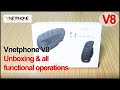 VNETPHONE V8 | UNBOXING & ALL FUNCTION OPERATION | MOTORCYCLE HELMET BLUETOOTH INTERCOM