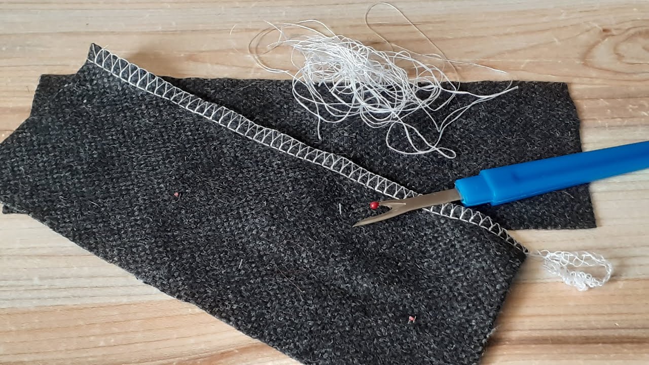 Tip How To Remove Serger Stitches Overlocker Stitch Removal YouTube