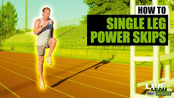 How To Do SINGLE LEG POWER SKIPS | Exercise Demonstration Video and Guide