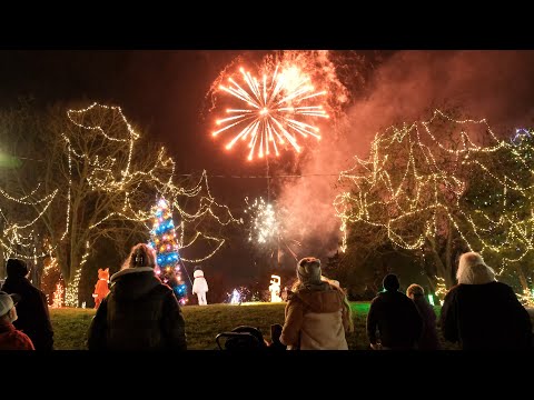 Video: Celebration of Lights sa O'Fallon, Missouri