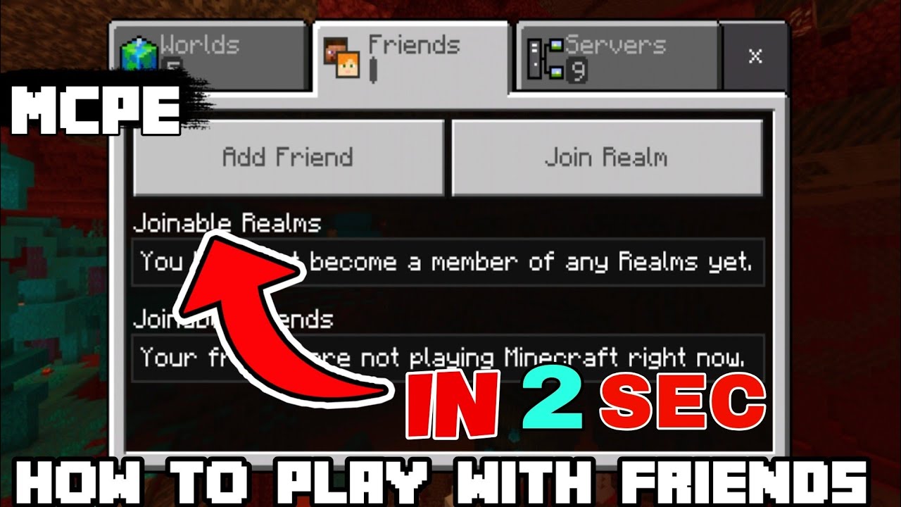 How To Add Friends In Minecraft Pe In Hindi How To Play Multiplayer In Mcpe Youtube