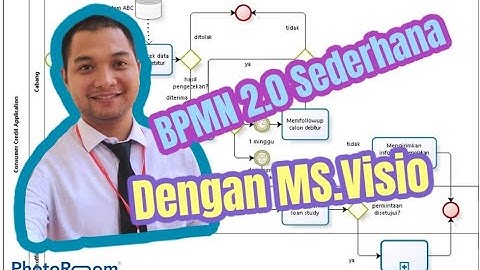 BPMN business process model and notation menggunakan Microsoft Visio