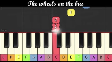 Nursery Rhymes - The wheels on the bus (Piano for children)