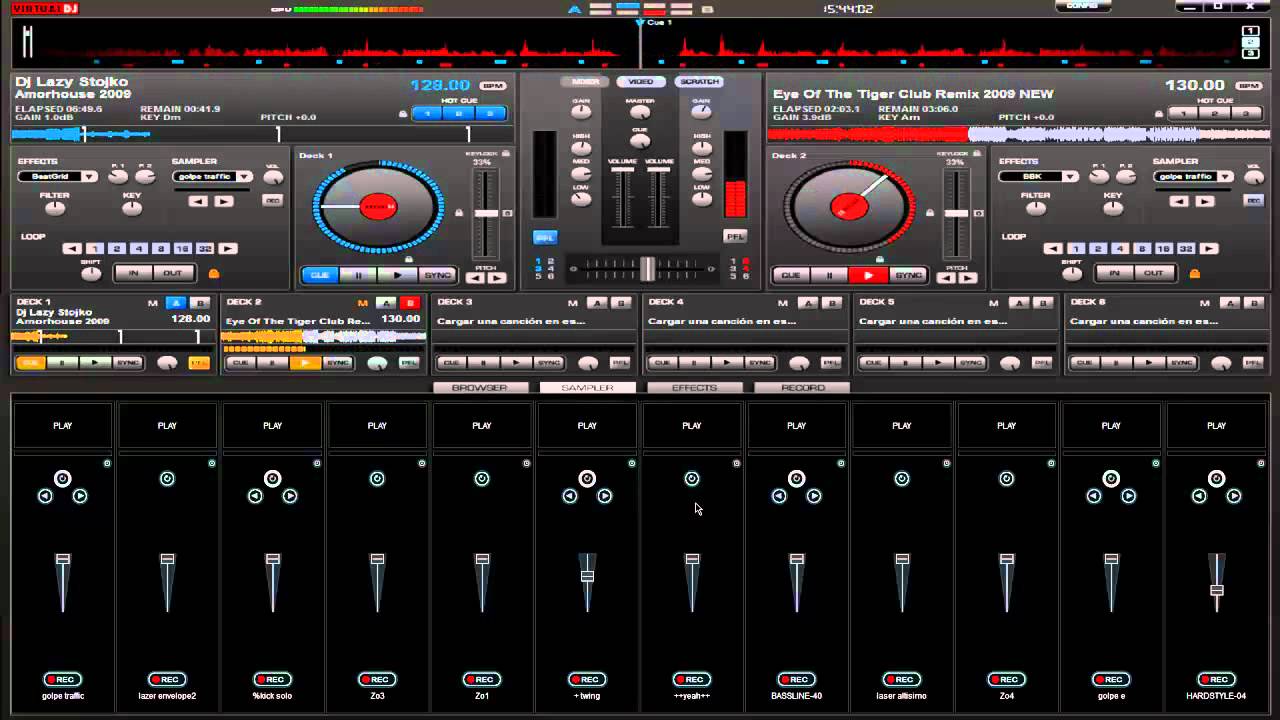 MIXING WITH DJ CONTROL MP3 E2 - YouTube