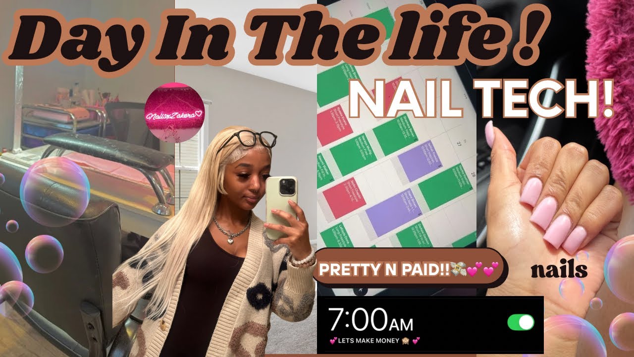 Один день из жизни мастера маникюра! 💅 💕 | Сколько я зарабатываю, клиенты, уборка и многое другое...