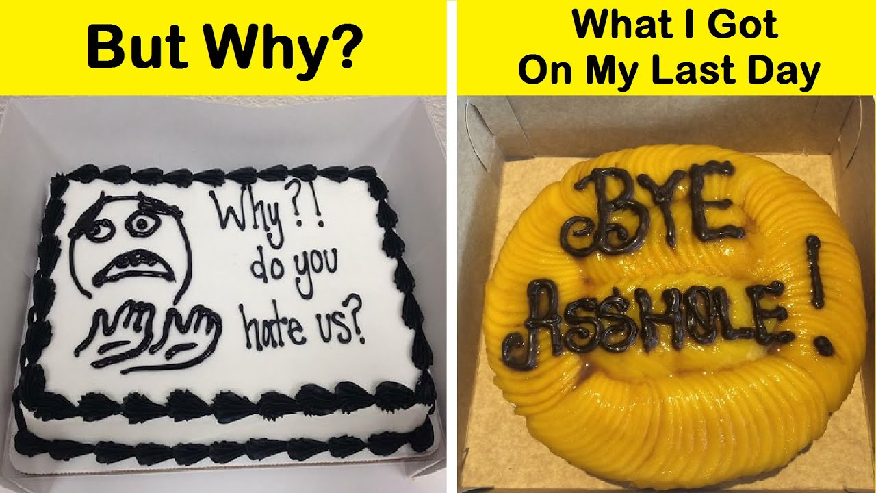 Hilarious Farewell Cakes That Employees Got On Their Last Day At The ...