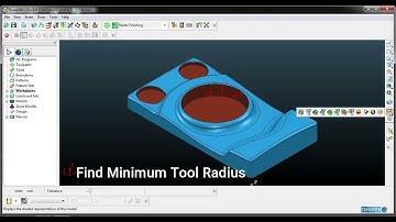 PowerMill 9 Workplan Set and Minimum Tool Finder in Hindi/Urdu/ how to Check minimum tool Radius