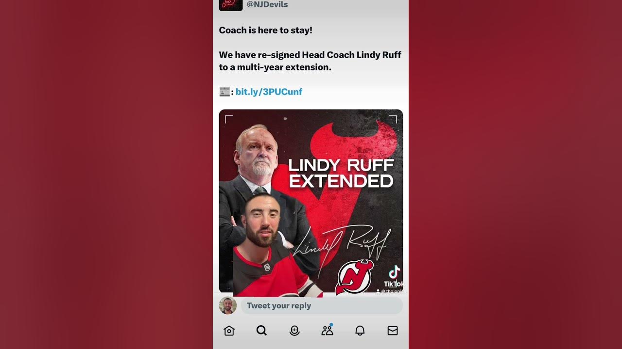 Devils' Lindy Ruff mum on potential lineup changes vs. Red Wings 