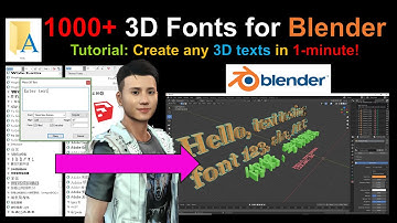 SketchUp 3D Text Fonts to Blender