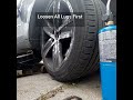 How to loosen:Tight lug nuts:That's to tight after leaving  tire shop.