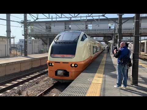 那須塩原駅にて  E653系臨時快速 発車   東北本線