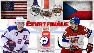 /ČESKO - USA/ - ČTVRTFINÁLE! 🏒 Probojují se Češi do boje o medaile? |NHL24|