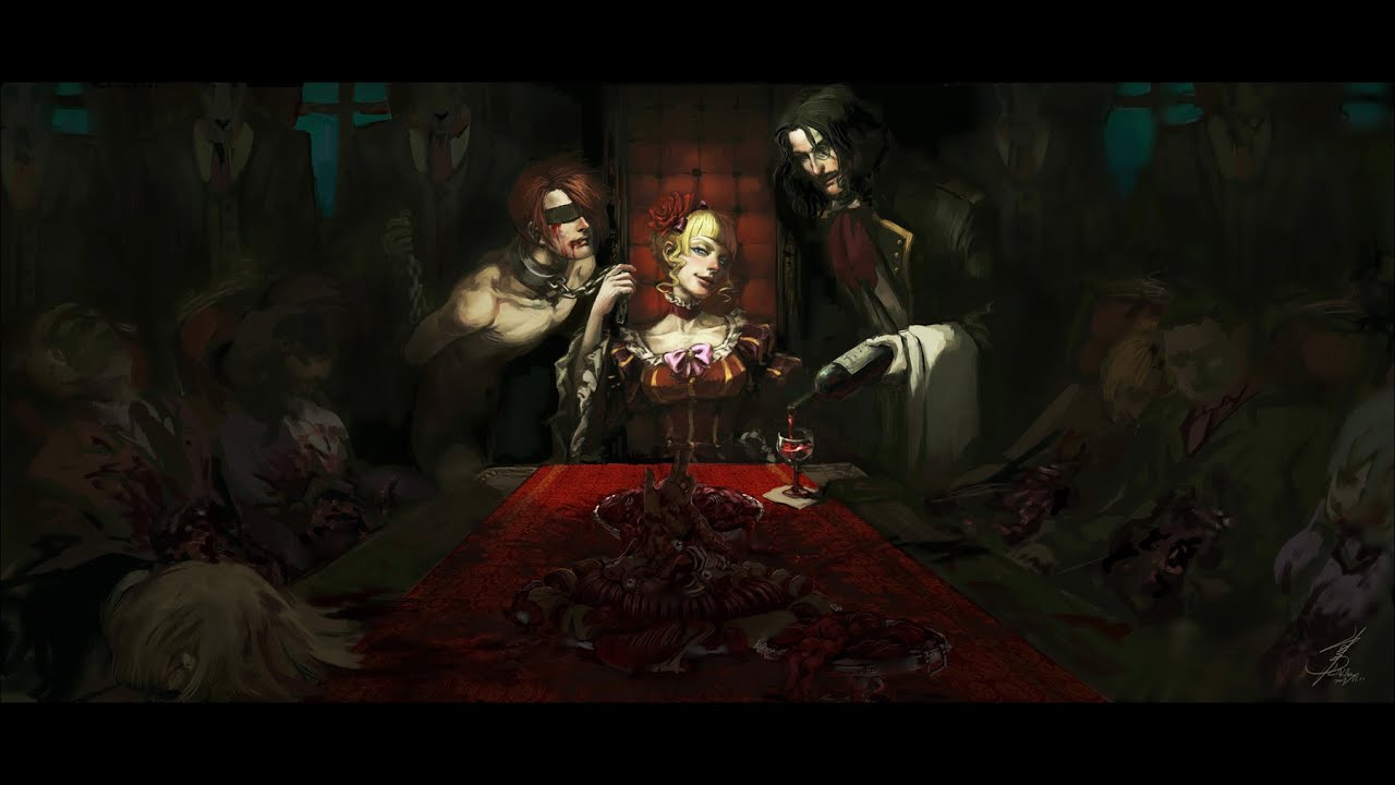 [Akiko Shikata] Золотой смех ～Прекрасный Банкет～/ 金色の嘲笑 ～麗しの晩餐～ [rus sub]