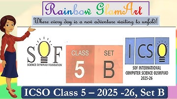 ICSO 2025-26 | SOF Cyber Olympiad | Class 5 | #icso #cyberolympiad #soficso #class5  #ncoolympiad