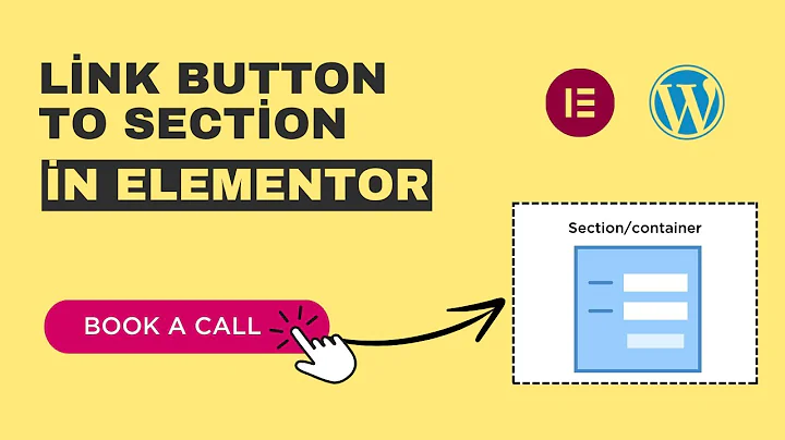 How to link button to a section in Elementor WordPress 2024