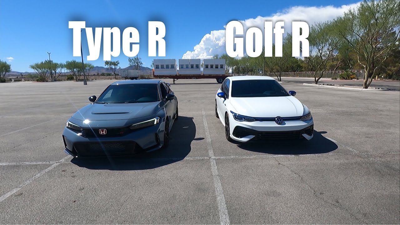 2023 MK8 Golf R vs FL5 Civic Type R RACE! | Stock - YouTube