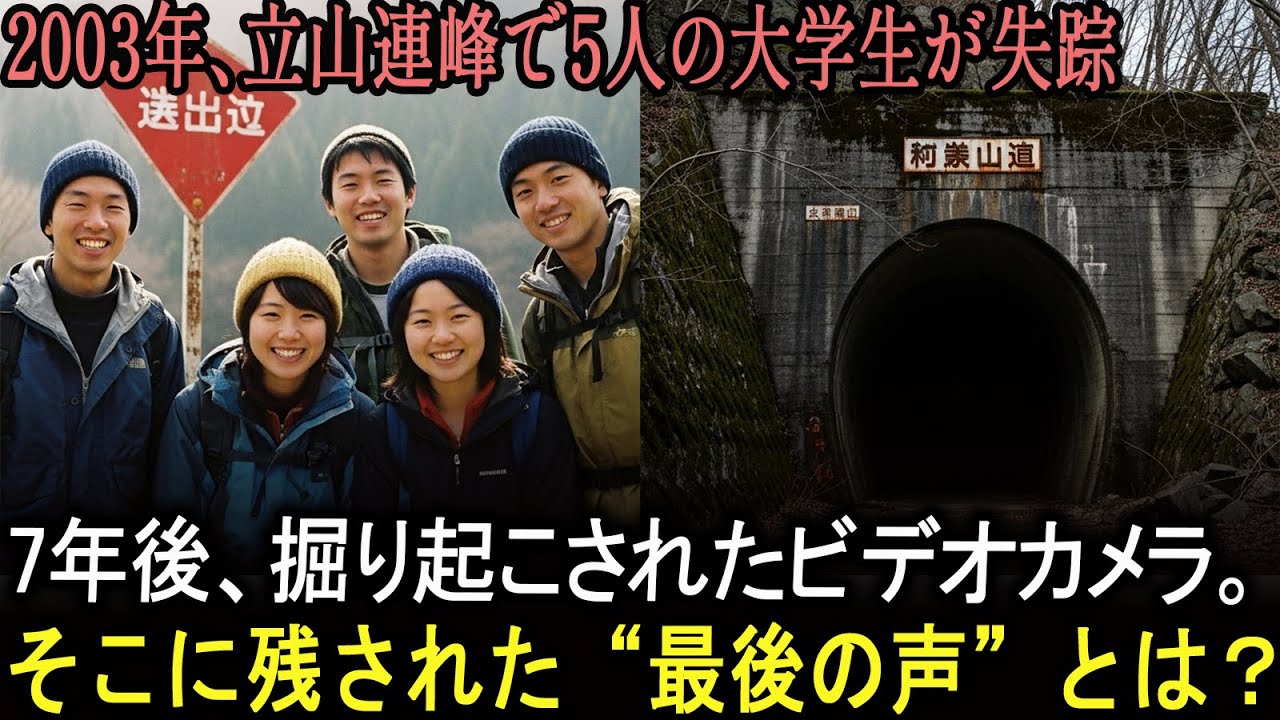 2003年、立山連峰で行方不明になった5人の大学生――7年後、掘り起こされたビデオカメラが明かした衝撃の真実。
