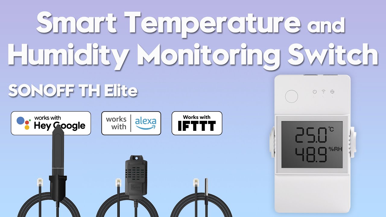 SONOFF TH Elite Smart Temperature and Humidity Monitoring Switch 