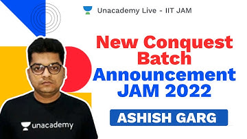 New Conquest Batch Announcement -JAM 2022 | Statistics| Ashish Garg