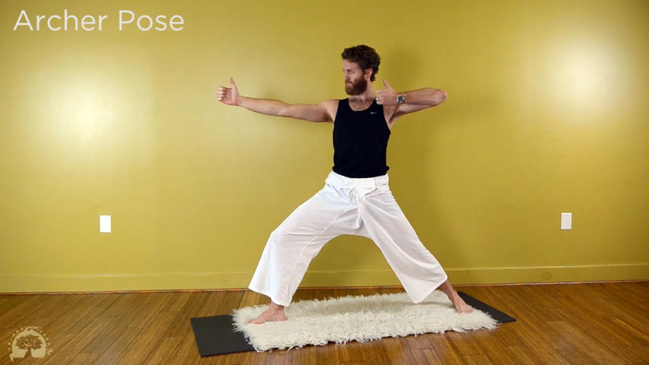 Standing Archer Pose Flow Yoga (Tadasana Akarna Dhanurasana Vinyasa) | Yoga  Sequences, Benefits, Variations, and Sanskrit Pronunciation | Tummee.com