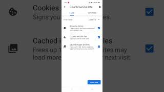 😀Google chrome clear search history setting😀😀 #shorts