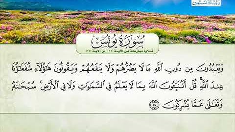 سورة يونس | من الآية 11 إلى 25 | القارئ الشيخ عاهد بشير زينو