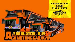 KLAKSON TELOLET PAKET LENGKAP, SIMULATOR BUS #busbasuri #simulator #busbasuri #bussidmod screenshot 5