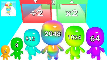 Man Runner 2048 - Satisfying ASMR Gameplay Walkthrough Android iOS