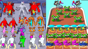 Merge Alphabet Lore Run 3D vs Merge Defense BanBan Fusion - Merge Battles