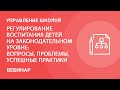 Регулирование воспитания детей на законодательном уровне: вопросы, проблемы, успешные практики