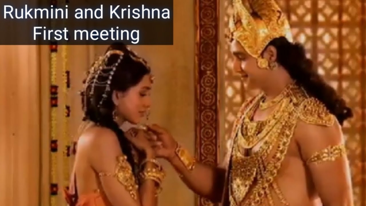 Rukmini and Krishna - First meeting _ Mahabharata _ mesmerizing ...