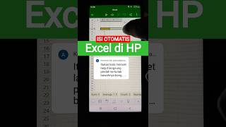 cara isi otomatis ke samping EXCEL di HP