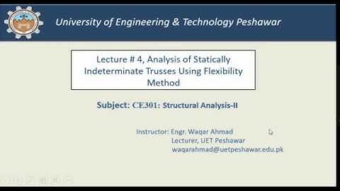 Flexibility Method for SI Trusses