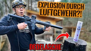 EXPLOSION + FEUERBALL?! Wie gefährlich ist ein Luftgewehr?! | Survival Mattin