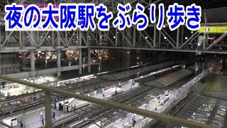 【4K駅見学】ＪＲ大阪駅をぶらり歩き～夜の景色も最高です～20221002-04～Japan Rallway Osala Station～