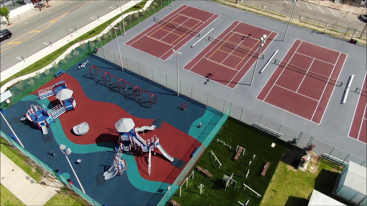 Drone flight around Fox Park Wildwood, NJ