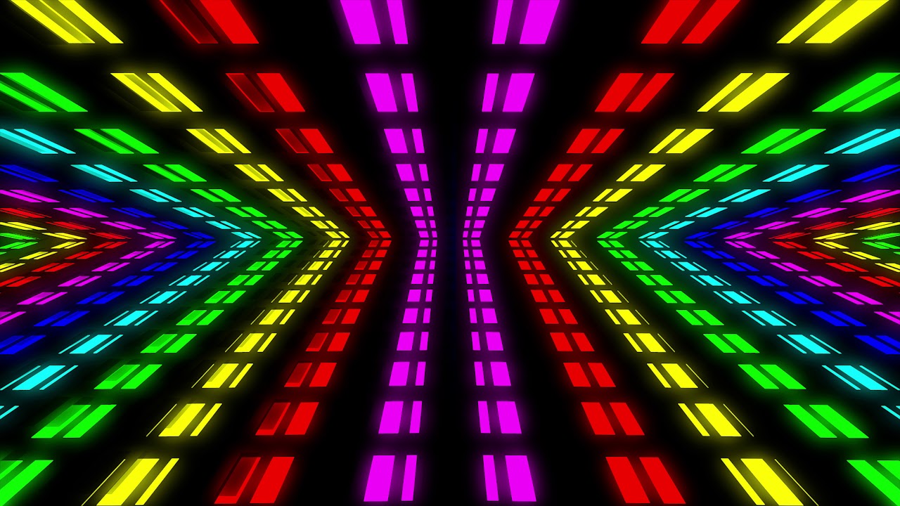 4K Abstract Tunnel VJ Motion Background || 4K Flashing Lights VJ Loop ...