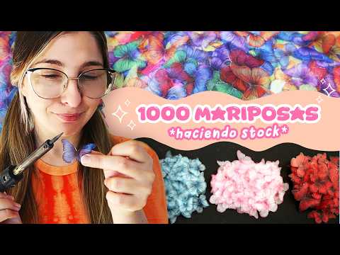 I cut out 1,000 fabric butterflies 🦋 | New accessory order for the shop ♥ Fantasy vlog