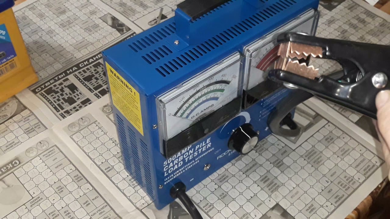 Обзор и испытание Тестер аккумуляторных батарей аналоговый (12V,500А ...