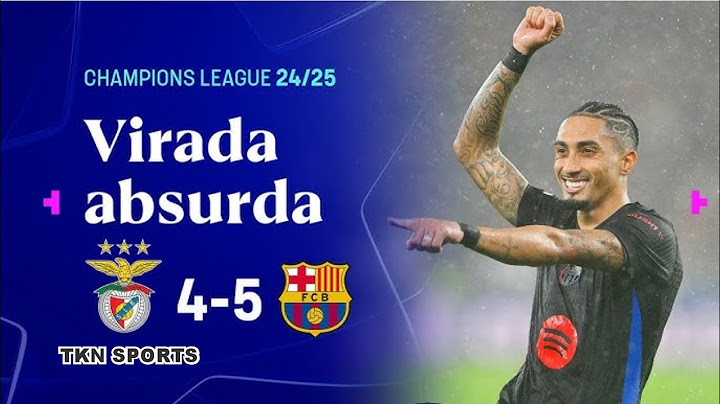 BENFICA 4X5 BARCELONA | RAPHINHA FAZ GOLAÇO EM VIRADA HISTÓRICA DO BARÇA E JOGO FICA PRA ETERNIDADE