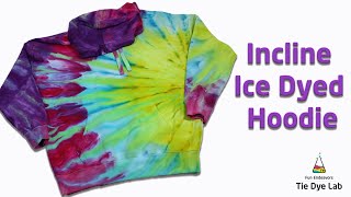 Tie Dye Designs : Inclined Fan Fold Hoodie [Ice Dye]