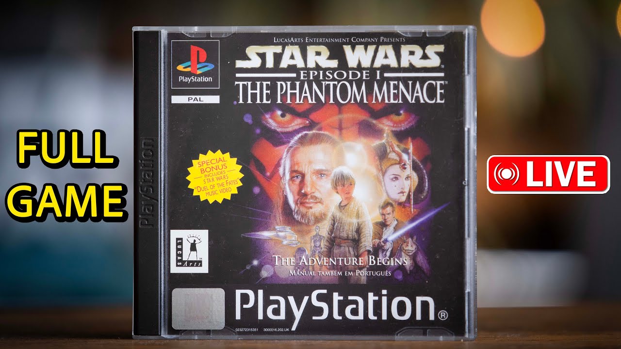 FULL GAME LIVE | Star Wars: Episode 1 The Phantom Menace