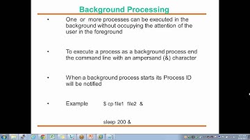 Unix/Linux Basics: 10 Processes (part 2/3)