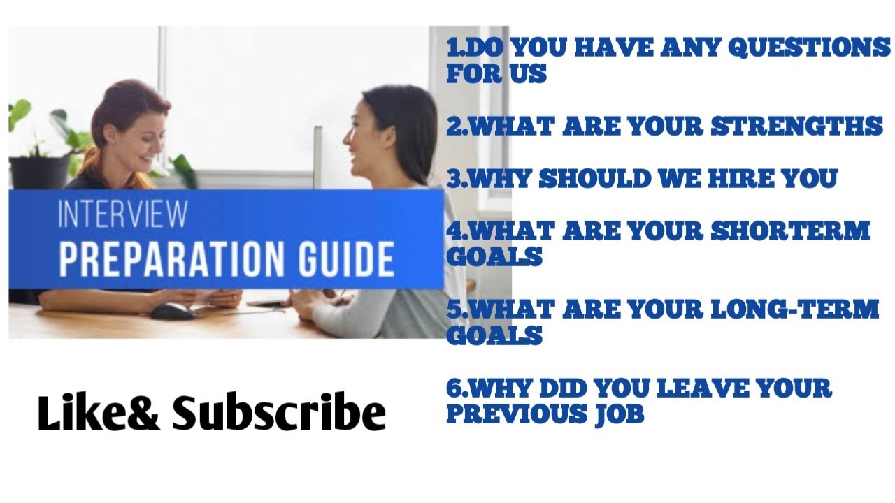 HOW TO PREPARE FOR A JOB INTERVIEW! INTERVIEW TIPS - YouTube