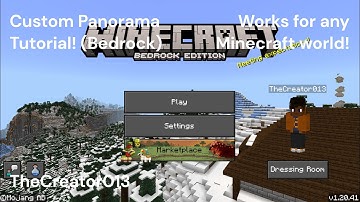 Custom Minecraft Menu Panorama Tutorial! (MCPE, Switch, PS4/5, Xbox, Windows 10)